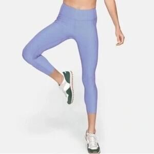 NWOT Outdoor Voices Athleisure Cropped Leggings Stretch Inside Pocket M Purple